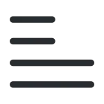 Textalign Justifyleft SVG Icon